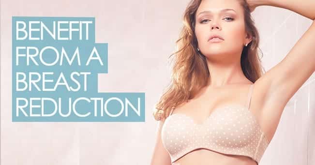 benefit from a breast reduction flyer