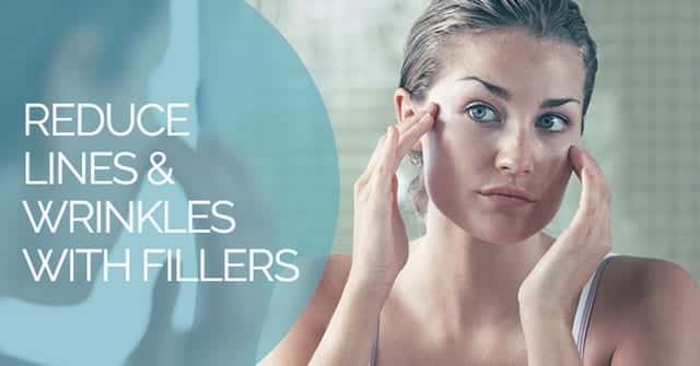 Reduce lines & wrinkes with fillers flyer