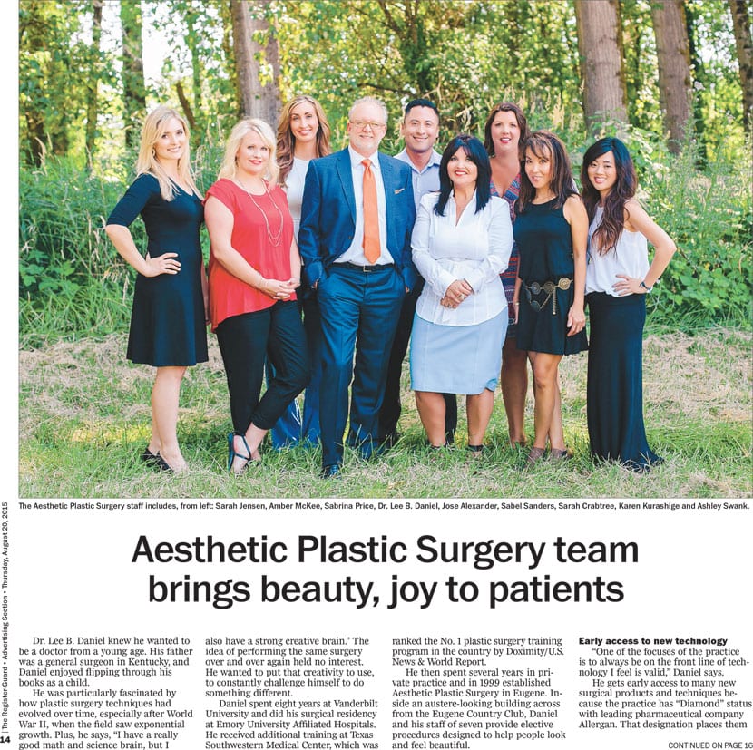 Aesthetic Plastic Surgery team brings beauty, joy to patients