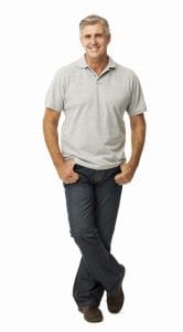 Confident Man Standing With Hands In Pockets