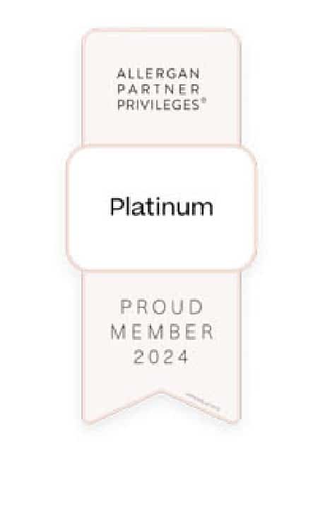 Allergan Partner Privileges Platinum Proud Member 2024 badge